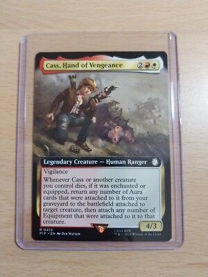 Cass, Hand Of Vengeance Extended Art Rare, Fallout #410, MTG Magic The Gathering
