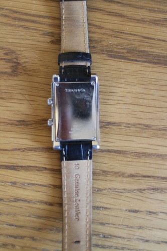 Reloj de cuarzo Tiffany & Co doble esfera zona horaria para hombre 070260512 totalmente funcional - Imagen 3 de 10