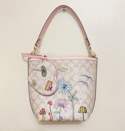 Neu mit Etikett Coach X Observed By Us City Bucket Bag aus charakteristischem Canvas CU394 + Kartenetui - Bild 22 von 30