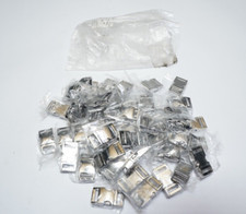 New Lot of 50 Zinc Alloy Metal Buckle Silver Ships FREE