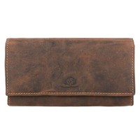 Greenburry Vintage GeldböRse Leder 18,5Cm #155775 (Antikbraun)