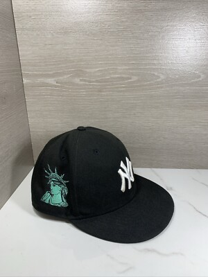 New Era NY York Yankees Liberty Statue 59Fifty 5950 Black Fitted