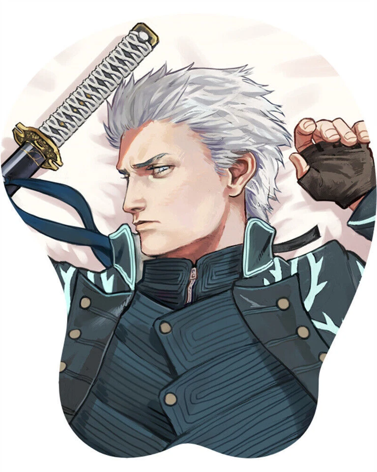 Devil May Cry Vergil Games Wrist Rest Support 3D Silicone Mouse Pad Mousepad NEW - Image 4 of 4