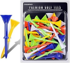 3-1/4" Premium Plastic Golf Tees  Excellent Durability and Stability Tees  Ch...