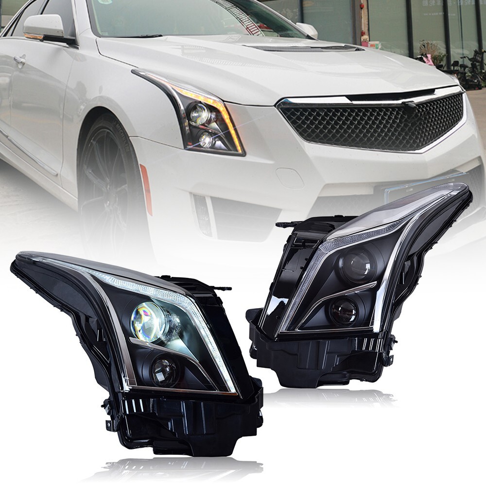 For Cadllac ATS 2013-2018 Headlght Assembly Headlamp Rght Sde&Left