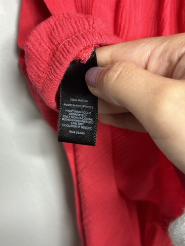 Express Women Off Shoulder Red Blouse Top Size XS - Picture 8 of 9