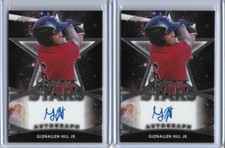 2019 Leaf Ultimate Draft GLENALLEN HILL JR. STARS Silver Foil Auto Diamondbacks