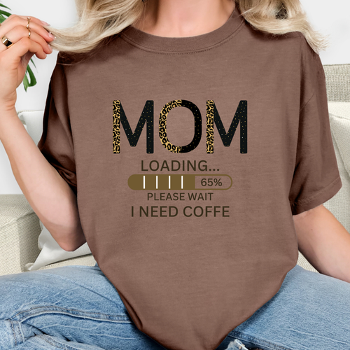 Mom Shirt, Mom Loading T-shirt, Mama T-Shirt, Gift for Mother's Day, Mama Tee - Picture 3 of 10