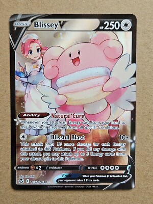 blissey v pokemon card Blissey V TG22/TG30 - Silver Tempest Trainer Gallery - Near Mint Holo Ultra  Rare