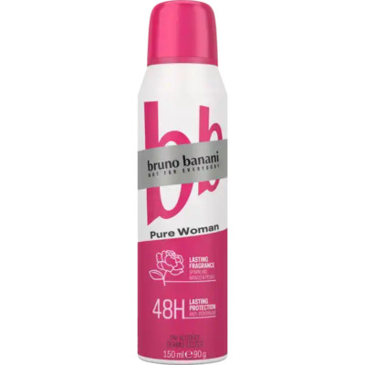 BRUNO BANANI antiperspirant spray PURE WOMAN 150ml  FREE SHIPPING