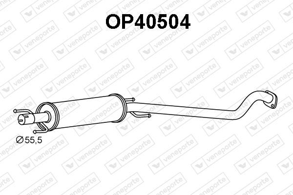 Silencieux avant Opel Astra G 2.0 DTI réduction sonore maximale et flux de gaz optimisé