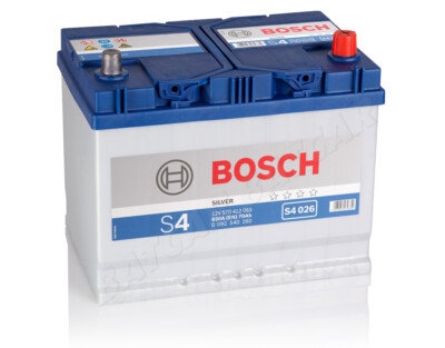 BOSCH 70 Ah Autobatterie S4 026 12V 70Ah Batterie ETN 570412063 NEU