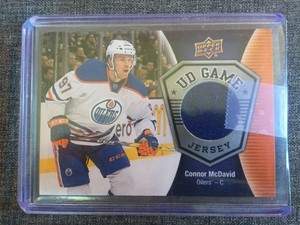connor mcdavid game worn jersey