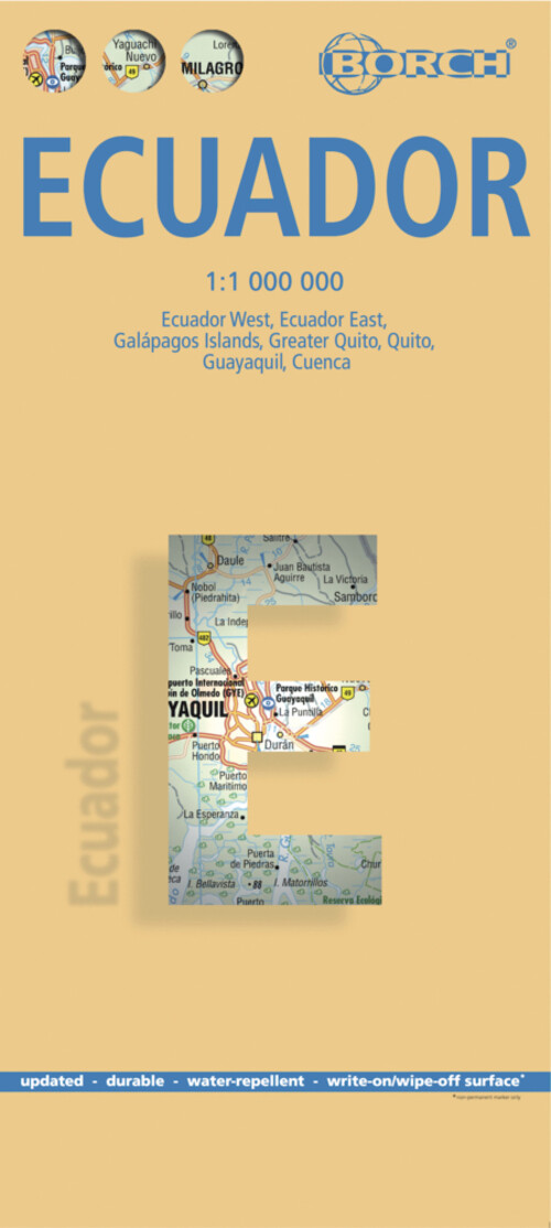 Thumbnail - Borch Map Ecuador (land-)karte Mehrfarbendruck. Gefalzt 2 S. Deutsch