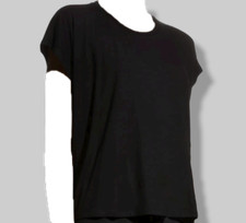  128 Eileen Fisher Women Black Boxy Tee Cotton Blouse T-Shirt Top Plus Size 3X