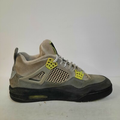 Nike Air Jordan 4 Retro SE Grey Black Neon Volt Max 95