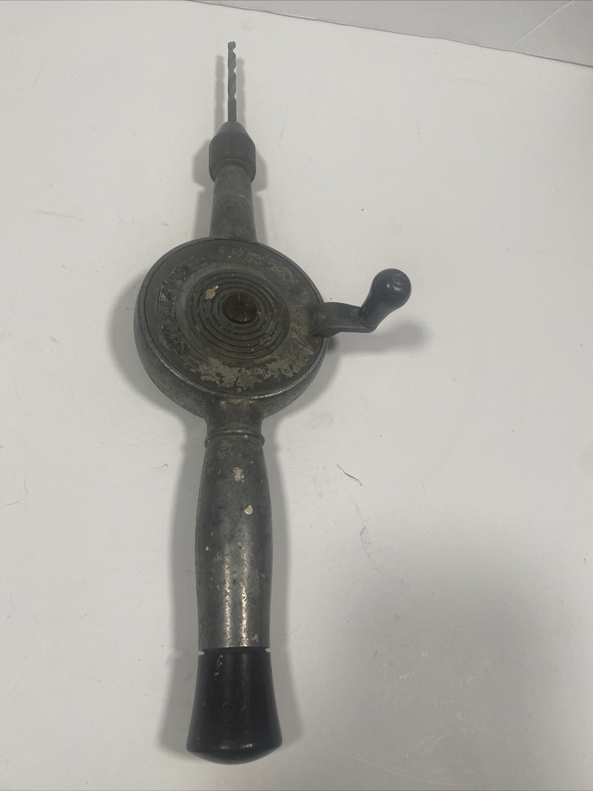 Craftsman Manual Hand Drill Jacob's Chuck 4191 Wooden Handle Vintage