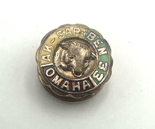 Ak Sar Ben Membership 1933 Lapel Pin AkSarBen Omaha Nebraska #1