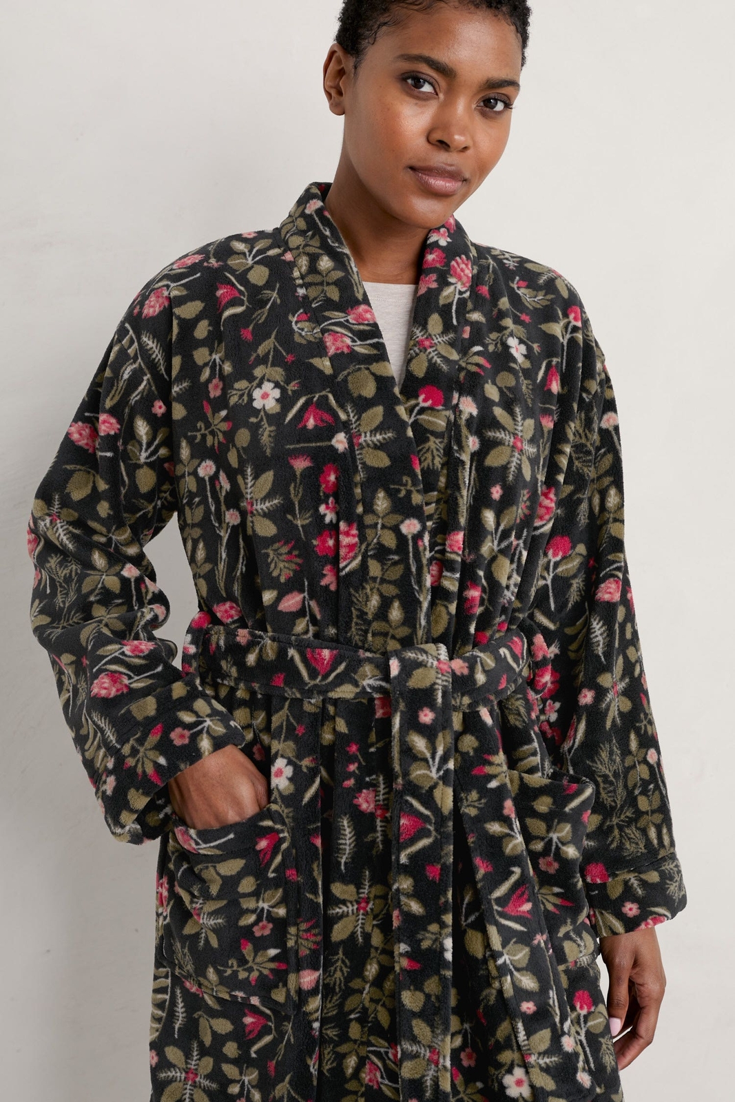 Seasalt Women's Gown black Hushing Gown Regular Botanical Sampler