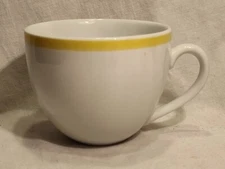 Williams Sonoma Brasserie Mug Yellow Band Scarce