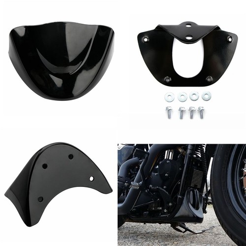 Front Chin Spoiler Air Dam Fairing Windshield Mudguard For 2006-17 Harley Dyna - Picture 2 of 9