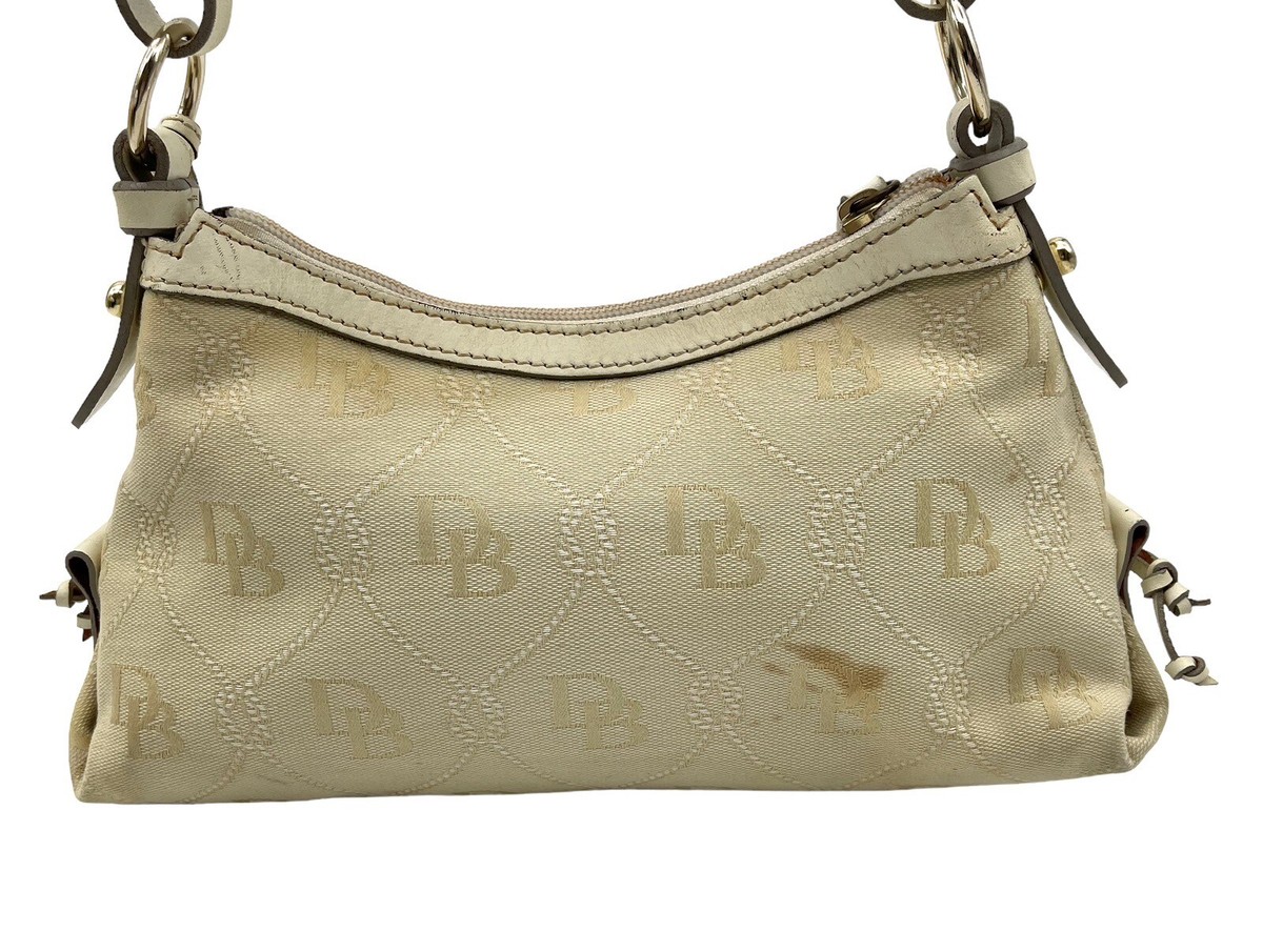 DOONEY AND BOURKE Signature Bag Beige Leather Mini East West