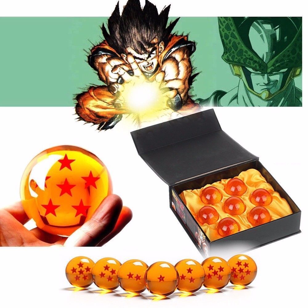 New 7Pcs Stars Dragon Ball Z Crystal Balls Set Collection In Box Set Gifts