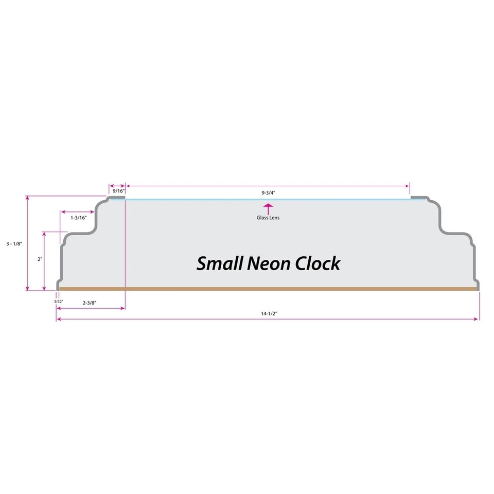 NCAA - Wichita State Double Neon Ring, Logo Clock College Team Logo - Image 4 of 4