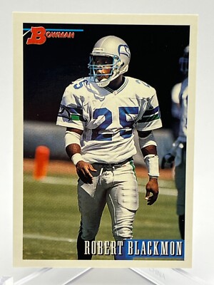 1993 Bowman NFL Football Card #84 Robert Blackmon S #25 Seattle