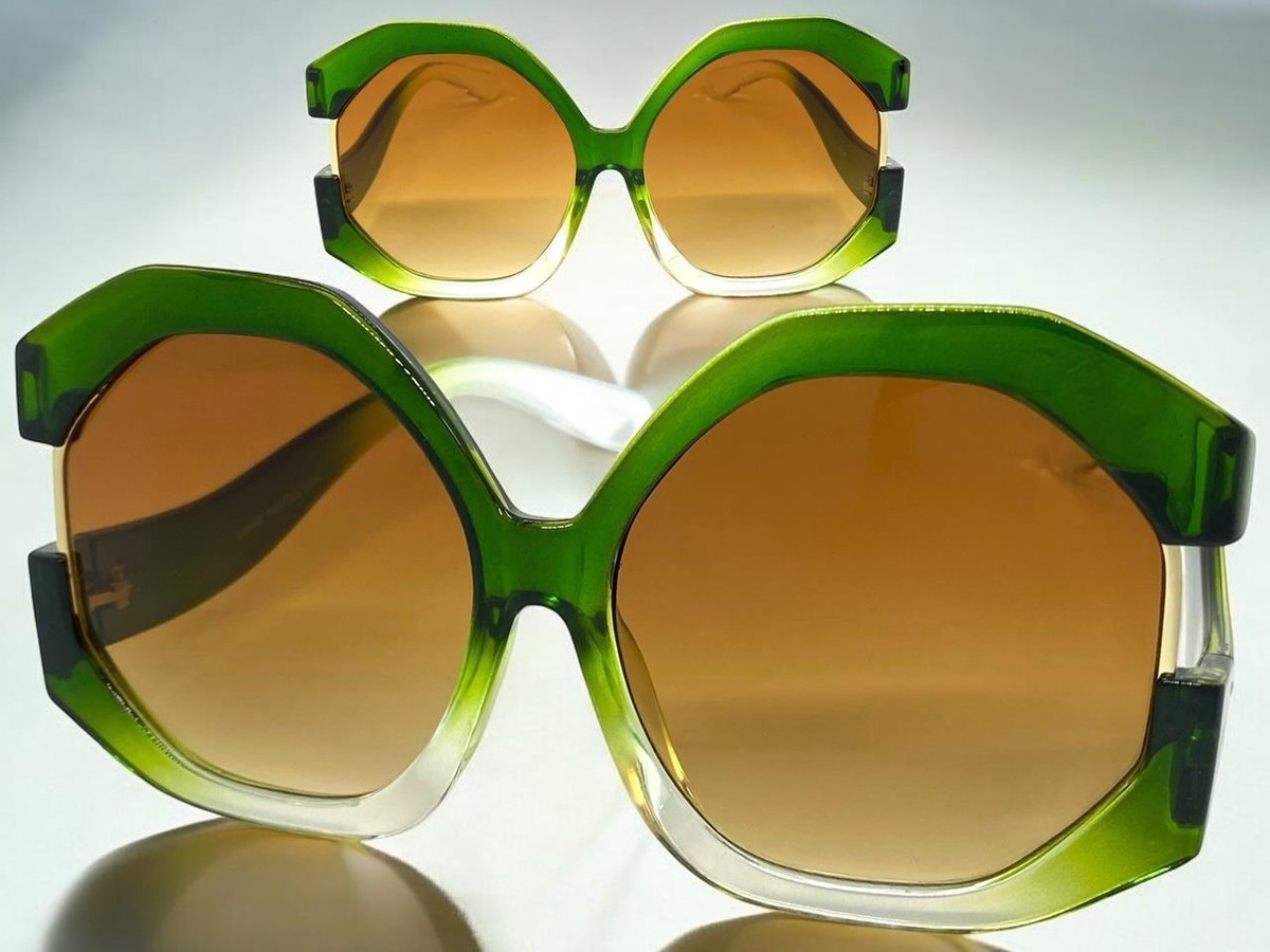 OVERSIZED EXAGGERATED Vintage Retro Style SUNGLASSES X-Large  display picture 1