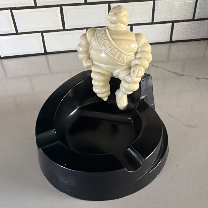 RARE Vintage Bakelite Michelin Man Bibendum Ashtray 1930s-40s