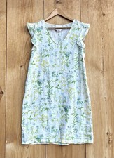 Laura Ashley Linen Floral Dress Sz Small