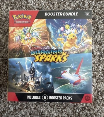 Pokemon x1 Surging Sparks Booster Bundle Box Factory Sealed! 6 Packs!