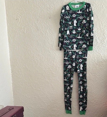 Hanna Andersson X Star Wars Long John Pajamas Holiday Christmas Ornaments Blue 8