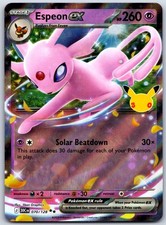 Espeon ex Double Rare ME: 30th Celebration 070/128 NM