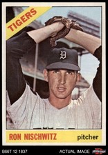 1966 Topps #38 Ron Nischwitz Tigers 6.5 - EX/MT+
