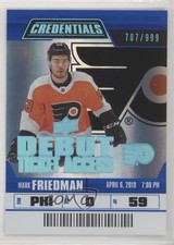 2019 Upper Deck Credentials Debut Ticket Access 707/999 Tier 1 Mark Friedman au7