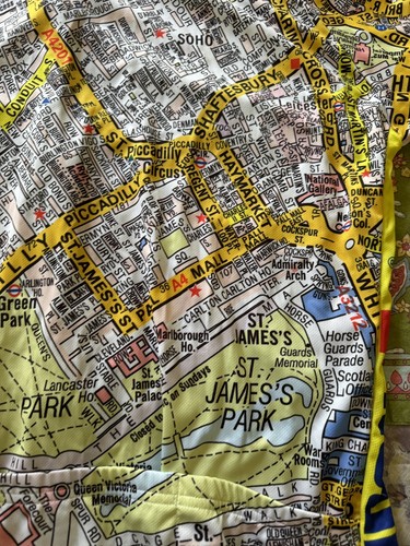 Foska London Map Herren X-Large Radtrikot - Bild 9 von 10