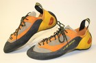 La Sportiva Italy Made Mens Size 12 45 Orange Suede Lace Up Rock Climbing Shoes