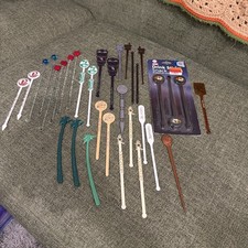Vintage Cocktail Stir Sticks Lot Tiki Palm Tree Marriott Atlantis Swizzle