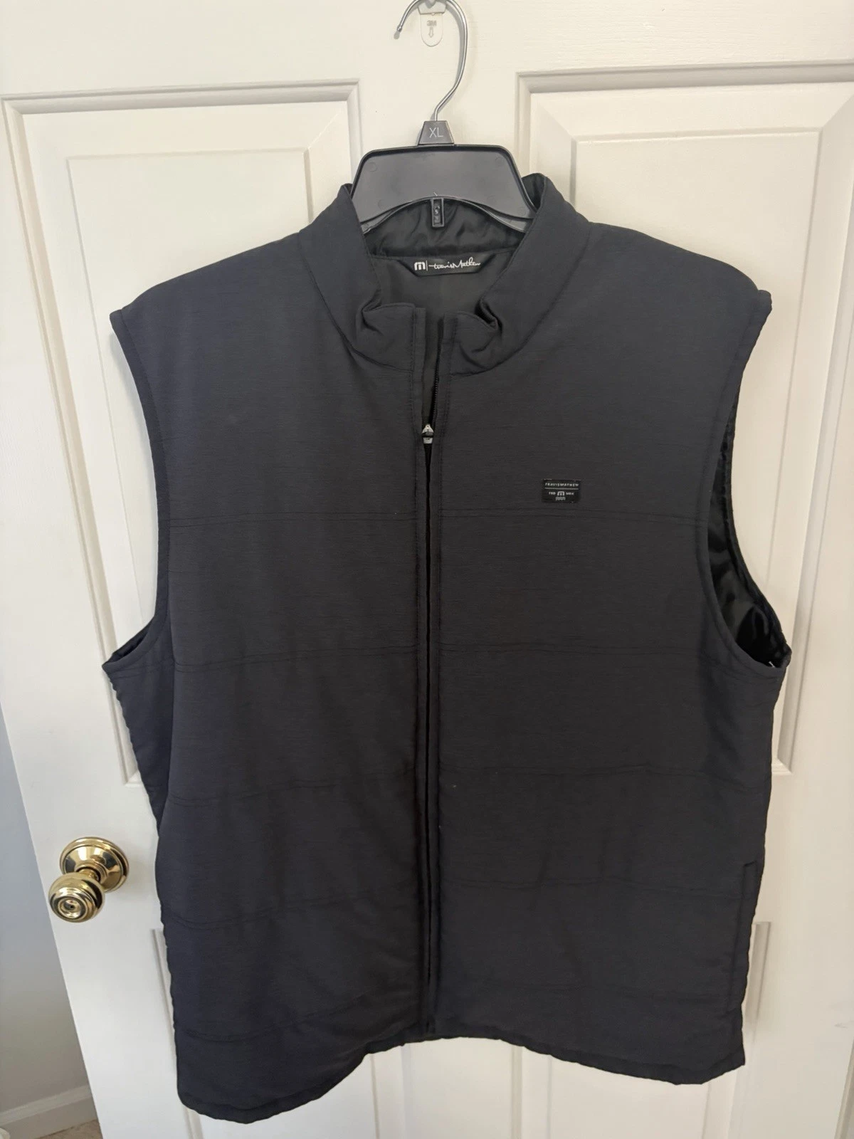 Travis Mathew Vest Mens XXL Black Cold Bay Full Zip Pockets Quilted Golf
Opens in a new window or ta