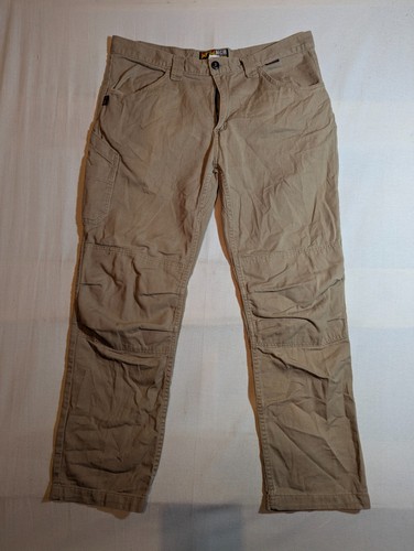 Mcr Safety FR Gear Work Pants Men's 38x32 Flame-Resistant Canvas Twill Cat2 Tan