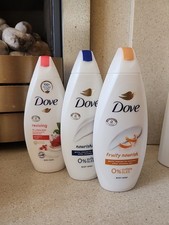 Dove Body Wash Nourishing, Fruity Nourish or Velvet Glow 225ml, 3 Pack