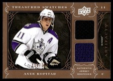 2009-10 Artifacts Treasured Swatches Anze Kopitar Jersey 010/199 Los Angeles