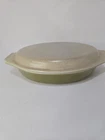 Vintage Pyrex Homestead 063 2qt Casserole Split Dish with Lid.