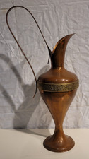 grand VASE Cruche Pichet en cuivre  Signée Villedieu " GAOR " Aiguière