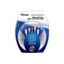 Swann Security System Cable Video  Power 100ft/30M BNC Connection BRAND NEW