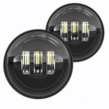4.5 inch Motorcycle LED Fog Passing Lights Compatible with Harley Davidson Ro...