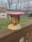 Shawnee USA Pottery 1950s Ceramic Hawaiian/Polynesian Lady Head Vase #896 Excelt