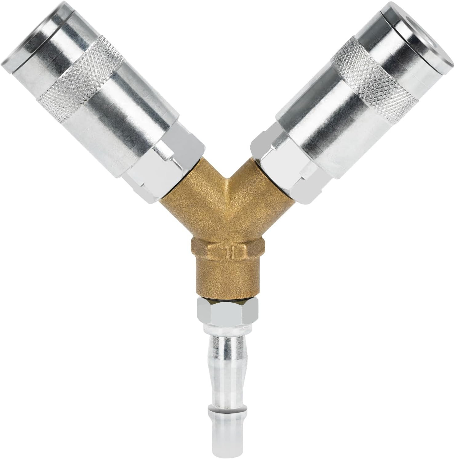 1/4"" BSP Airline Hose Connectors 3 Way Quick Release Connectors Y Splitter Airli